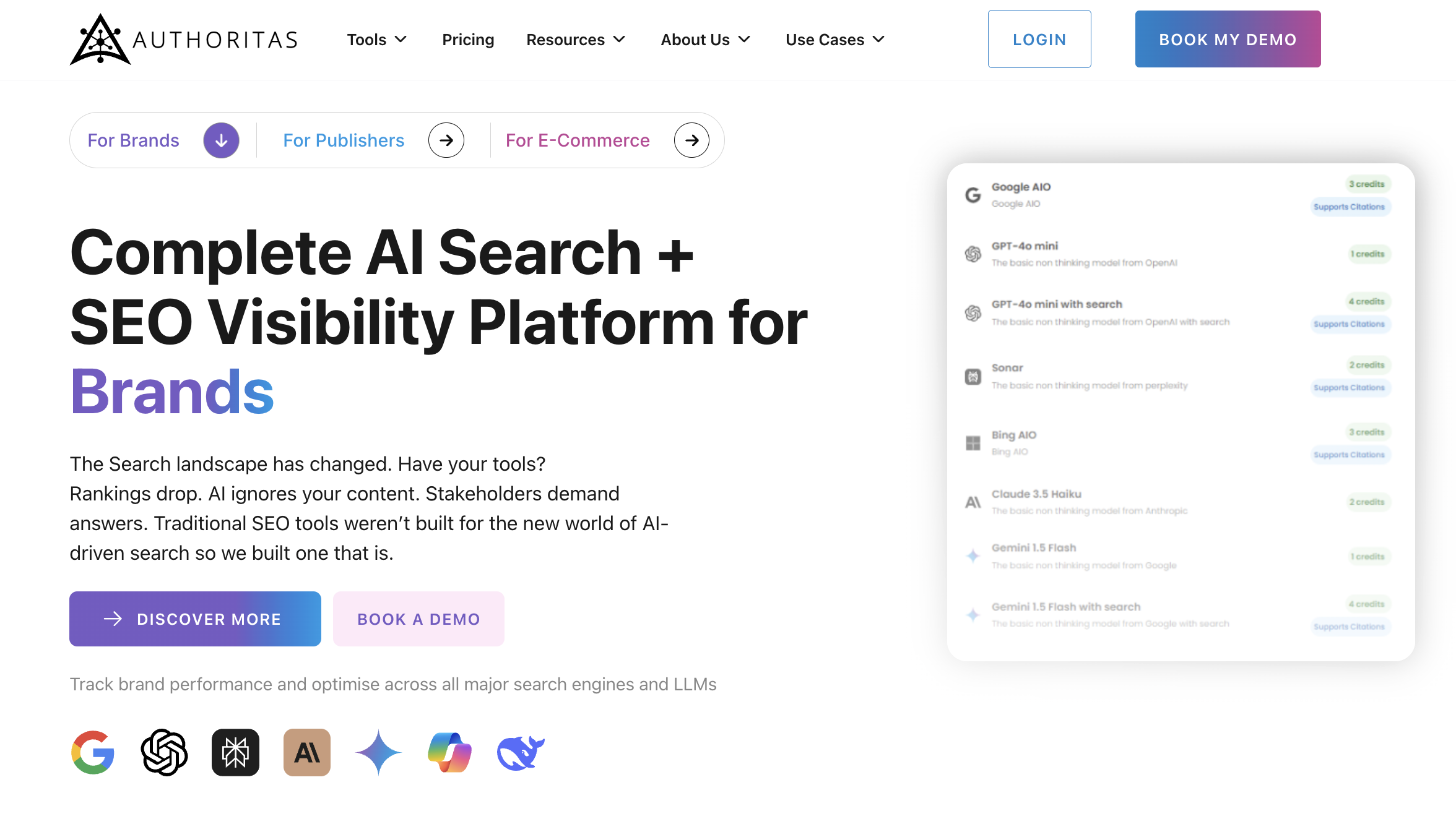 Authoritas AI Brand Analyser